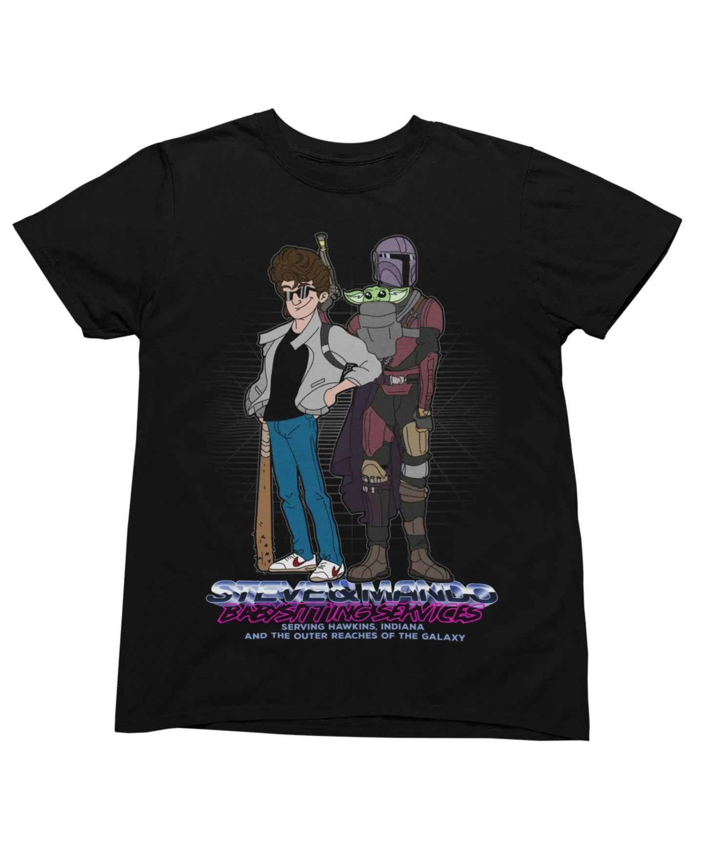 Top Notchy Steve and Mando Babsitting T-Shirt