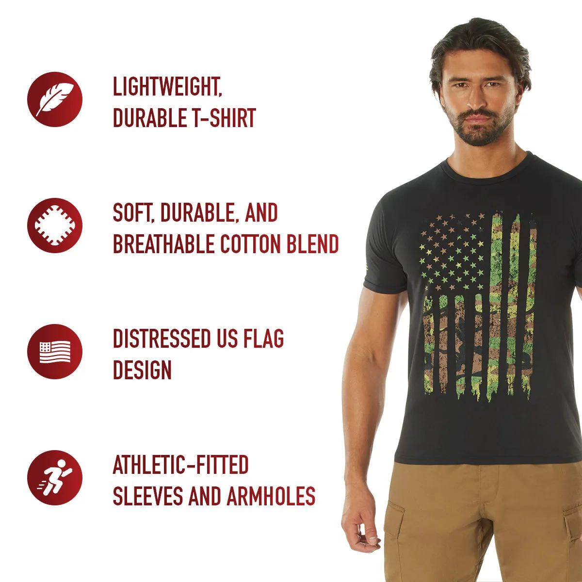 US Flag Athletic Fit T-Shirts