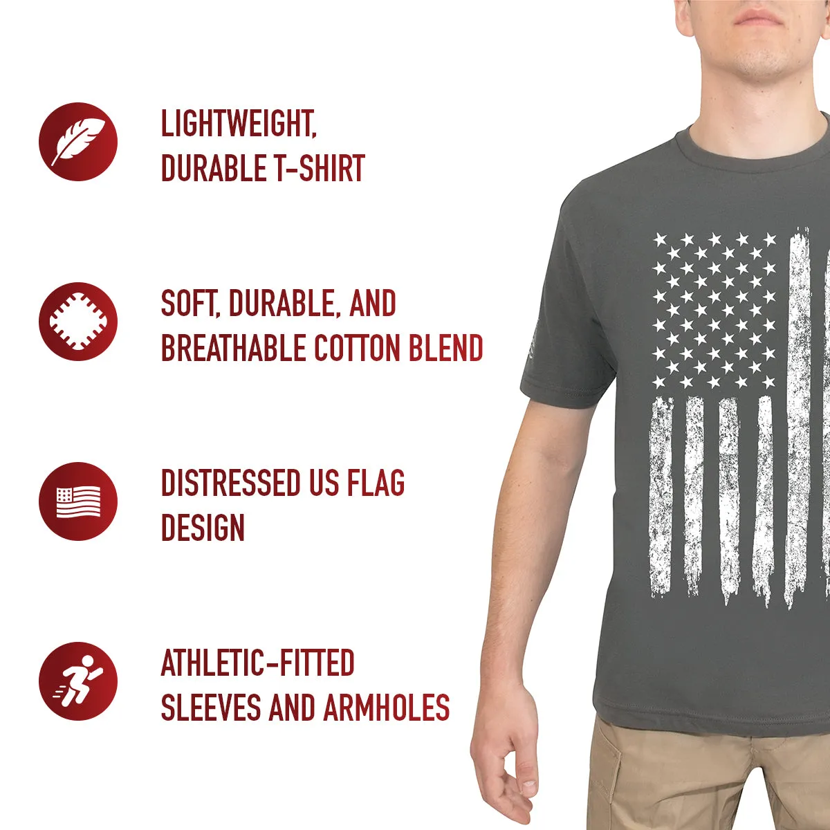 US Flag Athletic Fit T-Shirts