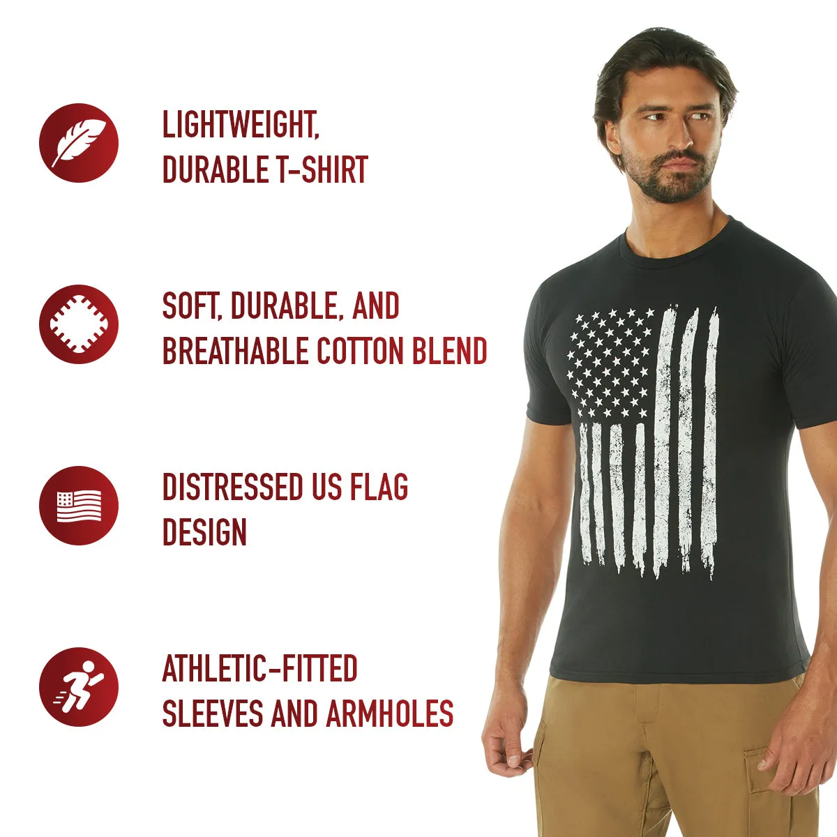 US Flag Athletic Fit T-Shirts