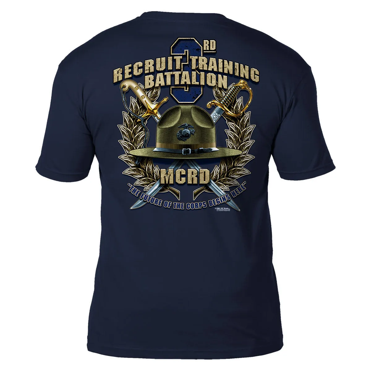 USMC MCRD San Diego 3rd Battalion 7.62 Design Men's T-Shirt