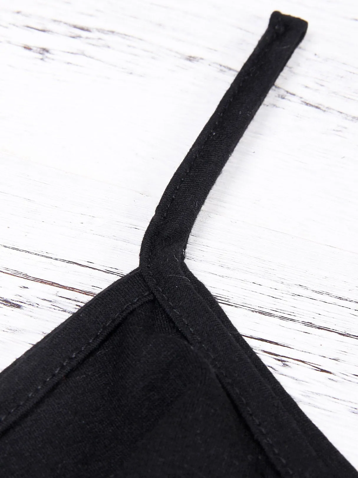 Wholesale Round Neck Cold Shoulder Plain Lace-Up Cut Out 3/4 Length Sleeve T-Shirts