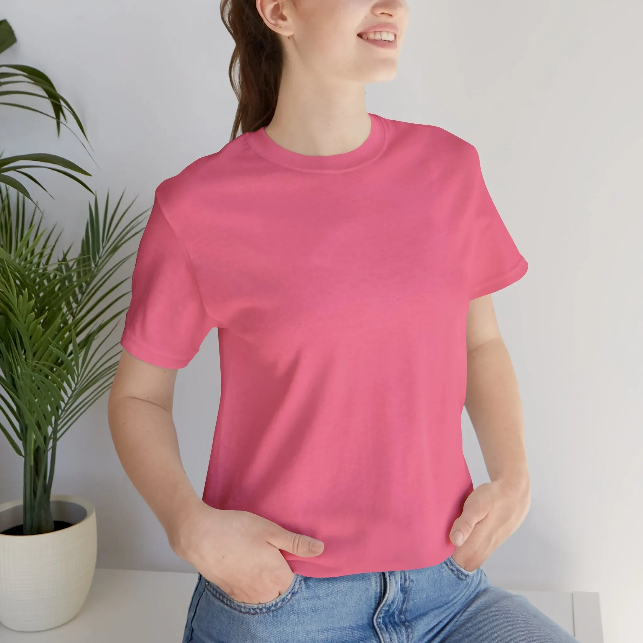 Womens Charity Pink T Shirts Premium Casual Short Sleeve Shirts Oversized Tops