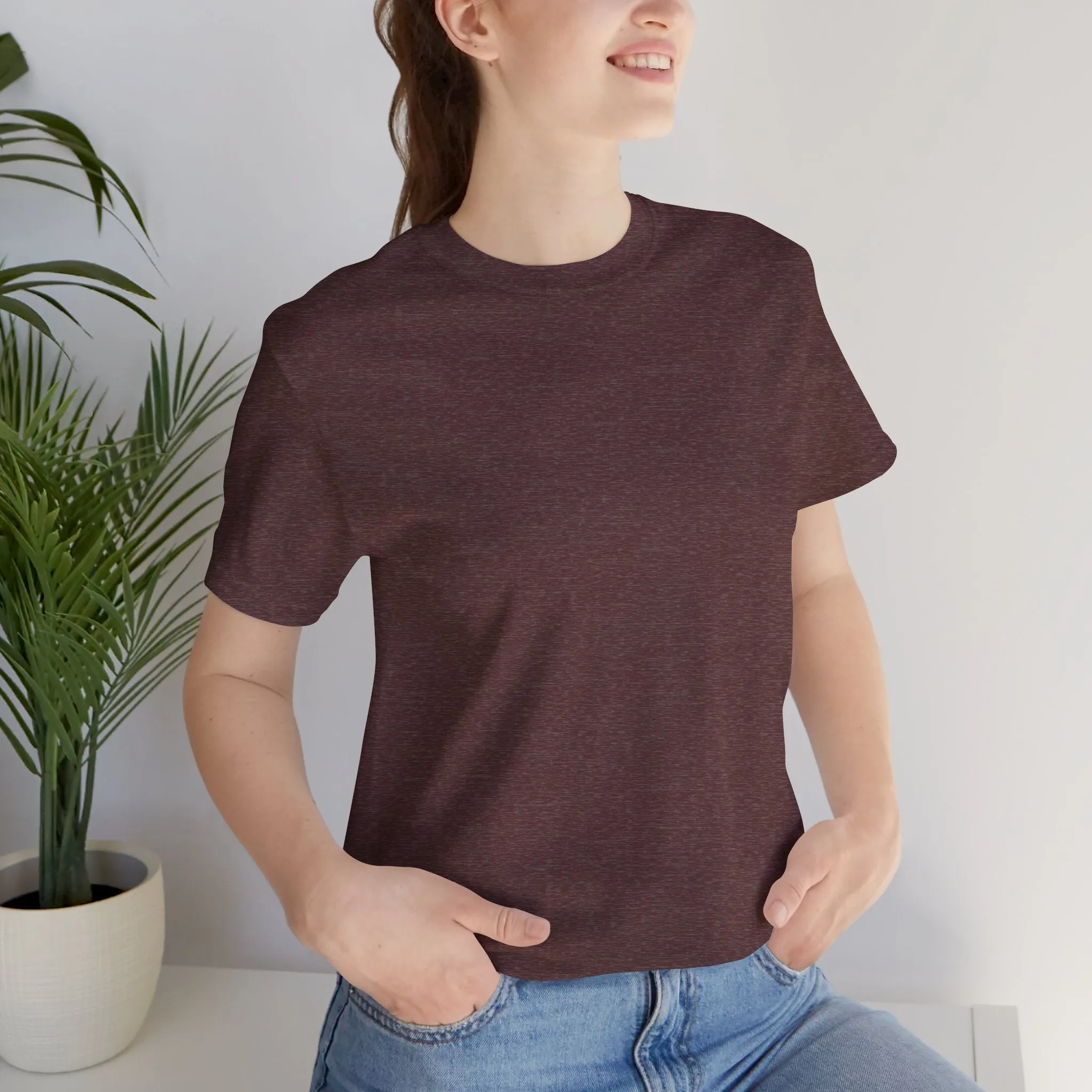 Womens Heather Maroon T Shirts Premium Casual Short Sleeve Shirts Oversized Tops