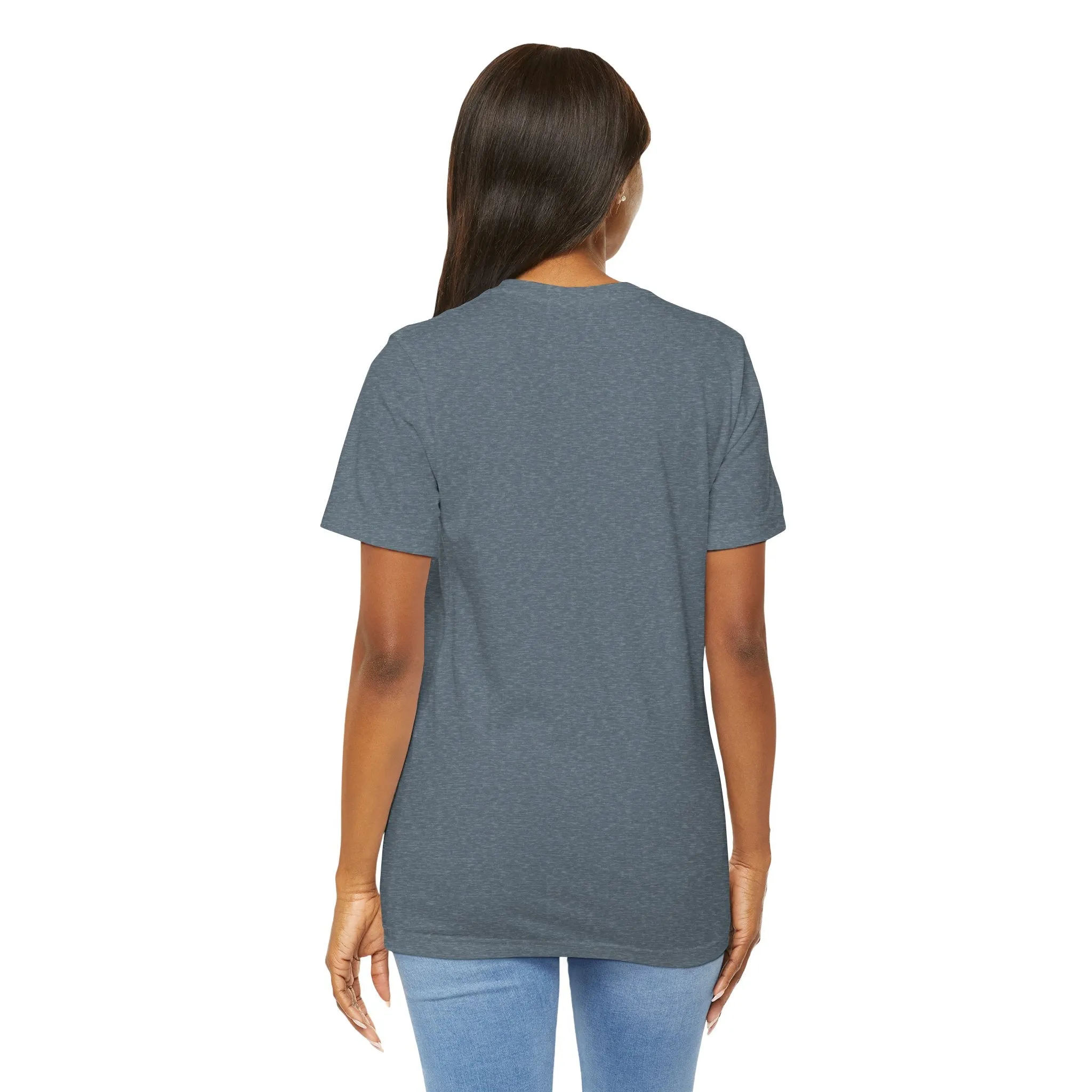 Womens Heather Slate T Shirts Premium Casual Short Sleeve Shirts Oversized Tops